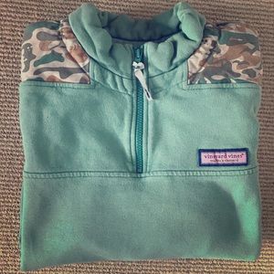 Vineyard Vines Green/Camo Print Sweatshirt